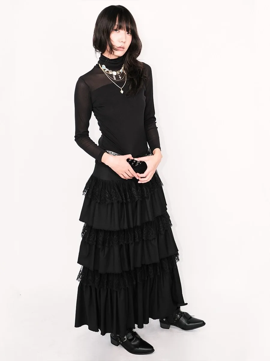 

Оригинальная юбка-трапеция Bla Cake с эффектом похудения, повседневная, из полиэстеровой смеси, приталенного кроя, на молнии, весна-лето, новинка