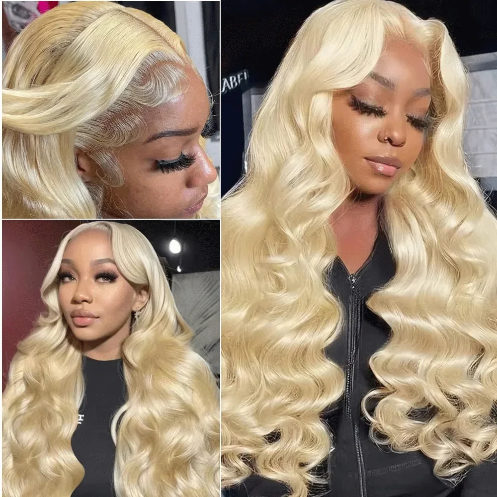 

Blonde 220 Density 613 Bobdy Wave 13x6 Hd Lace Front Human Hair Wigs 13x4 Transparent Lace Frontal Honey Colored Wig for Women