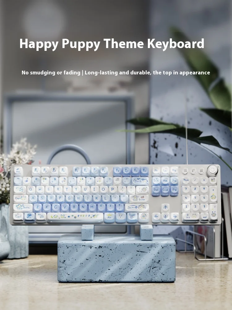 pioneers-cable-theme-chien-heureux-ensemble-clavier-et-souris-mignon-femme-bureau-poste-de-travail-ordinateur-de-bureau-theme-chat-et-chien-mignon