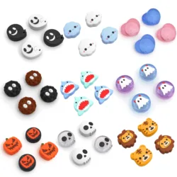New Cute Silicone Soft Thumb Stick Grip Cap Joystick Cover Protector For Switch Oled NS Lite Joy-con Controller Thumbstick Case