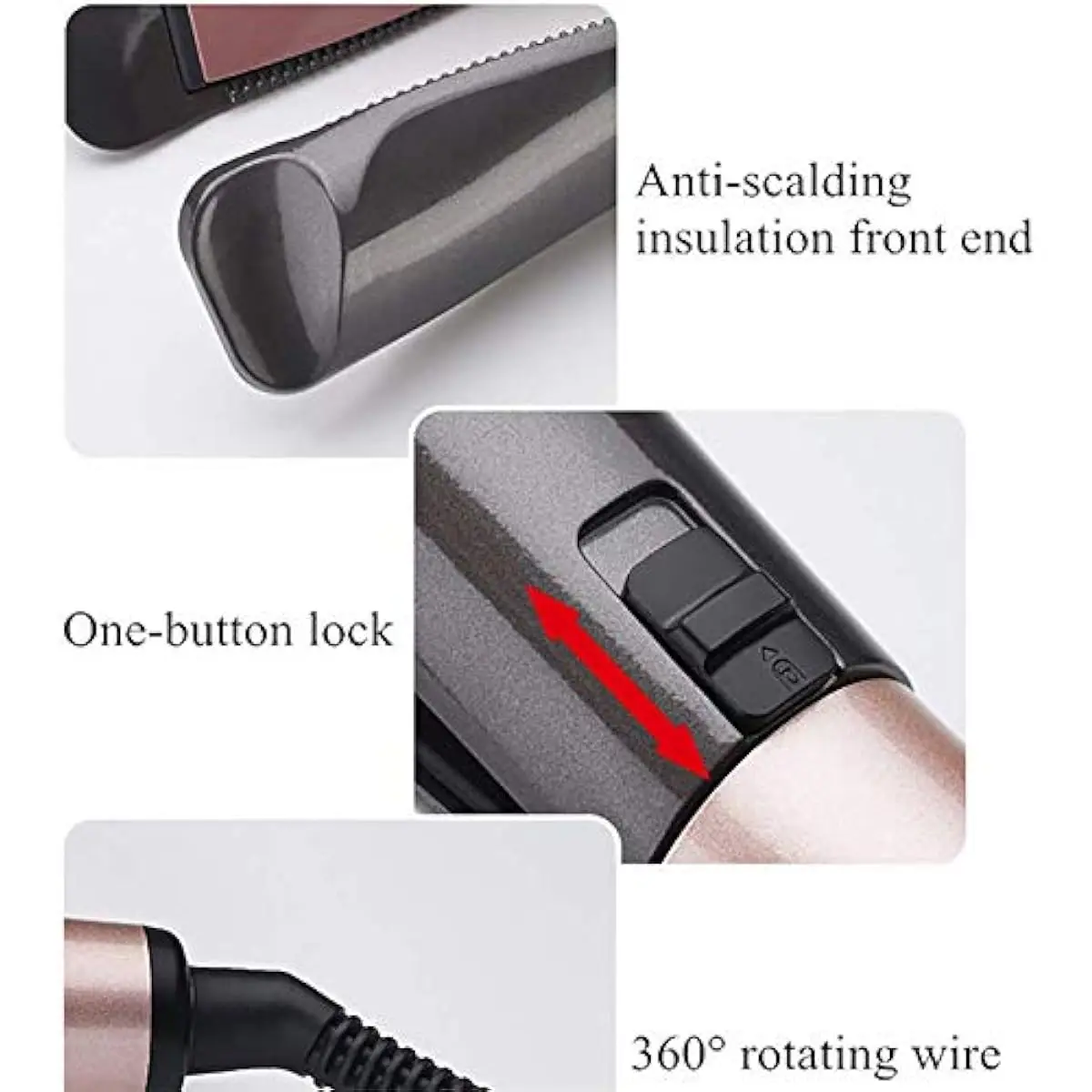 Haarglätter und Lockenwickler, 2-in-1, Keramik-Turmalin-Twist, Glättung, Lockenstab, Styling, Glätteisen, Werkzeug mit zwei Spannungen