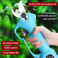 Cordless Pruner 2000mAh Lithium-ion Electric Pruning Shear Efficient Fruit Tree Bonsai Pruning Garden Tree Branches Cutter