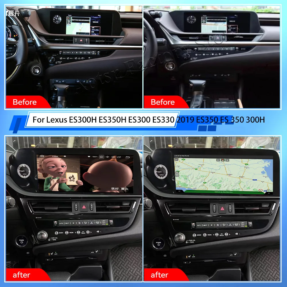 256GB Stereo Android 13 IPS Screen Car Radio For Lexus ES300H ES350H ES300 ES330 2019 ES350 ES 350 300H Multimedia Video Player