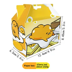 Gudetama: An Eggcellent Paper boxe Party Favors Boxes for Kids Birthday Decor Supplies Gift Box Baby Shower Candy Box Paper Smal