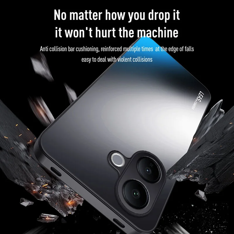 AG マット バック パネル レンズ オールインクルーシブ ケース VIVO V60 Lite カバー用