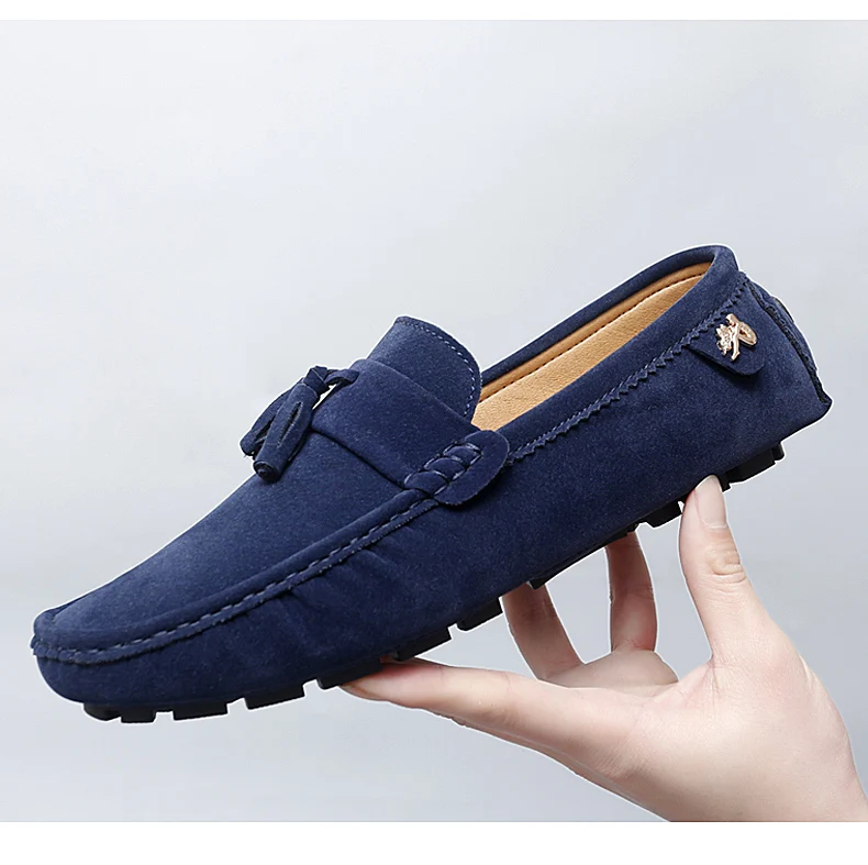 2025 Neue Herren-Quasten-Loafer mit weichen Sohlen, vielseitige Freizeitschuhe im koreanischen Stil, trendige Slip-On-Fahrerschuhe im britischen Stil – Detail 21