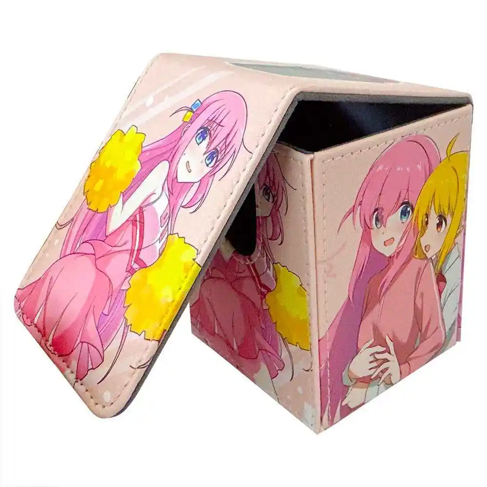 100+ PU Anime Cards Storage Box Deck Board Game TCG Cards Box Protector Bag for MGT/Pkm/Yu-gi-oh/Trading Card Collecting Game