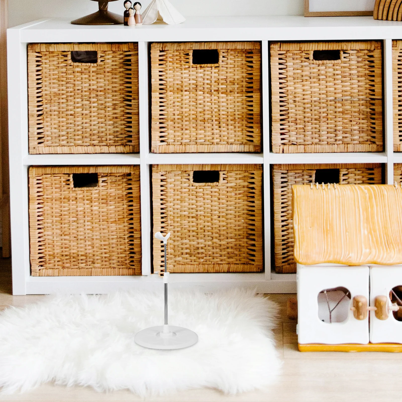 Support de base stable réglable en hauteur, en ABS et acier inoxydable, pour figurines, présentoir, support portable, support debout