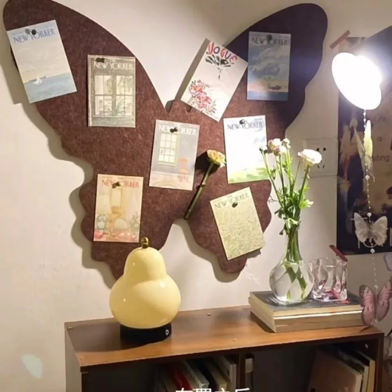 Butterfly Felt Message Board Photo Wall Home DIY Decoration Folding Wall Stickers Jewellery Storage Wall Background Plate