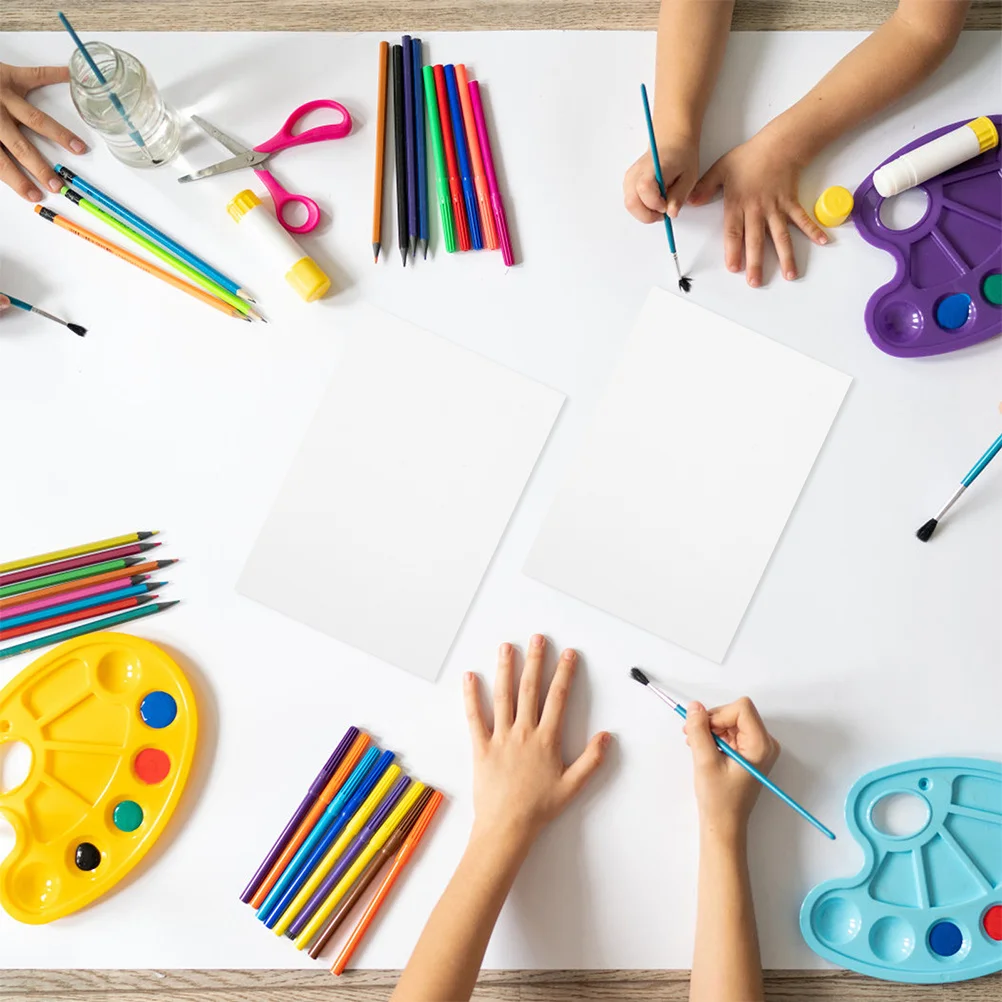 150 قطعة من ورق البطاقات الثقيل الأبيض مقاس A5 لوحة رسم سميكة يمكنك صنعها بنفسك ورق صنع البطاقات للبالغين