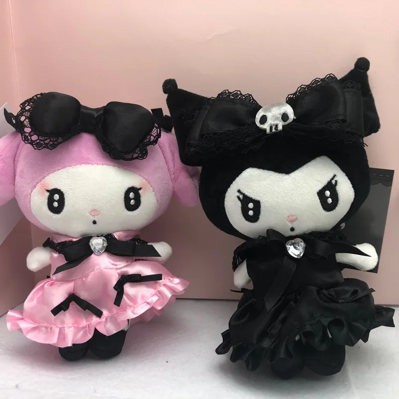 

Sanrio pendant dark maid mine kuromi melody series doll send girls kawaii anime figure Plush bag Pendant toy for children gift