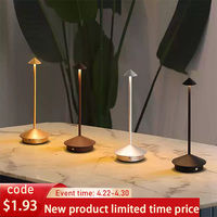 Rechargeable  LED Table Lamp Creative Touch Led Hotel Bar Coffee Decorative Desk Lamp Stepless Dimming night light   for bedroom