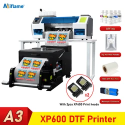 30CM DTF Printer For Epson Dual XP600 Print Heads A3 DTF Printing Machine Directly to Film Transfer Printer For T shirt Printer