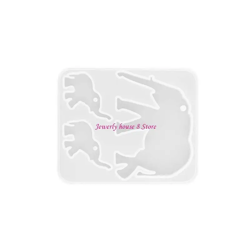 مجموعة قوالب قلادة ساحرة من السيليكون قابلة لإعادة الاستخدام، تصميمات دب الفيل، مستلزمات صناعة المجوهرات للحرف اليدوية الإبداعية