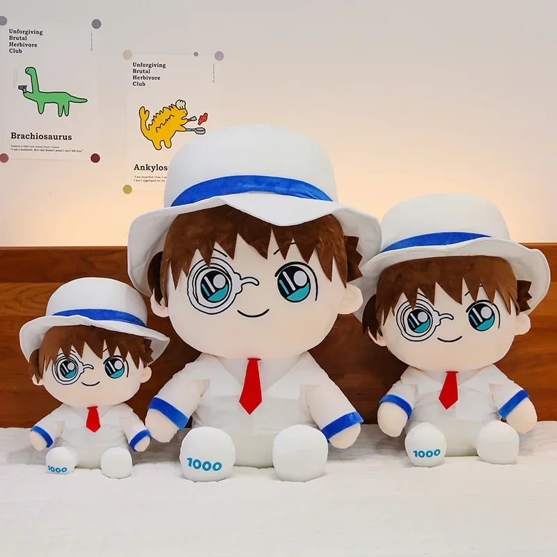 

55 см мультфильм аниме детектив Конан плюшевая игрушка призрак злой кид мягкая кукла домашний диван орнамент плюшевая подушка Рождественский подарок