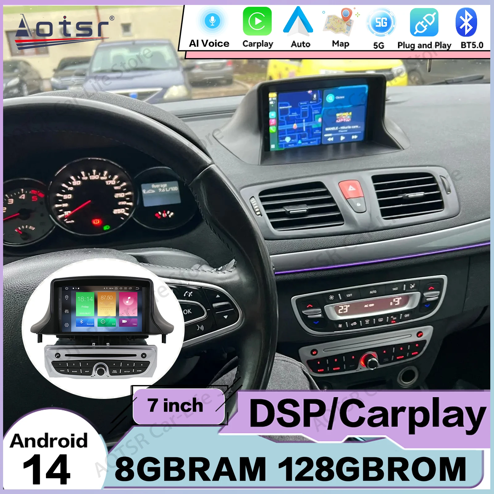 Android Smart Touch Screen For Renault Megane 3 Fluence 2009~2015 GPS Navi Multimedia Player Car Radio Mirror Link IPS Head Unit