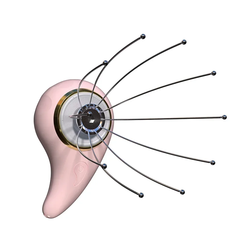 Head Scalp Pain Chest Sound Wave Electric Octopus Brain Meridian Scraper