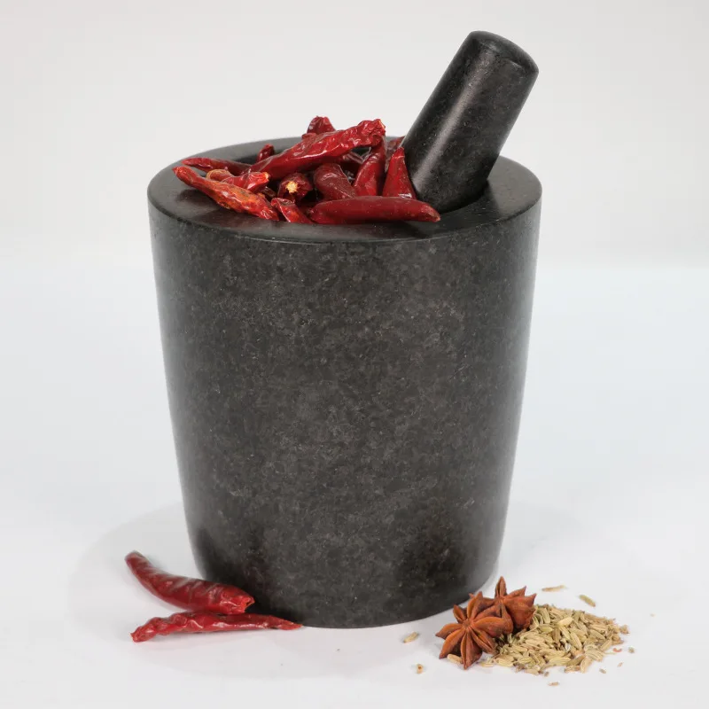 Granite garlic masher Kitchen household grinder Manual spice dispenser Cross-border wholesale