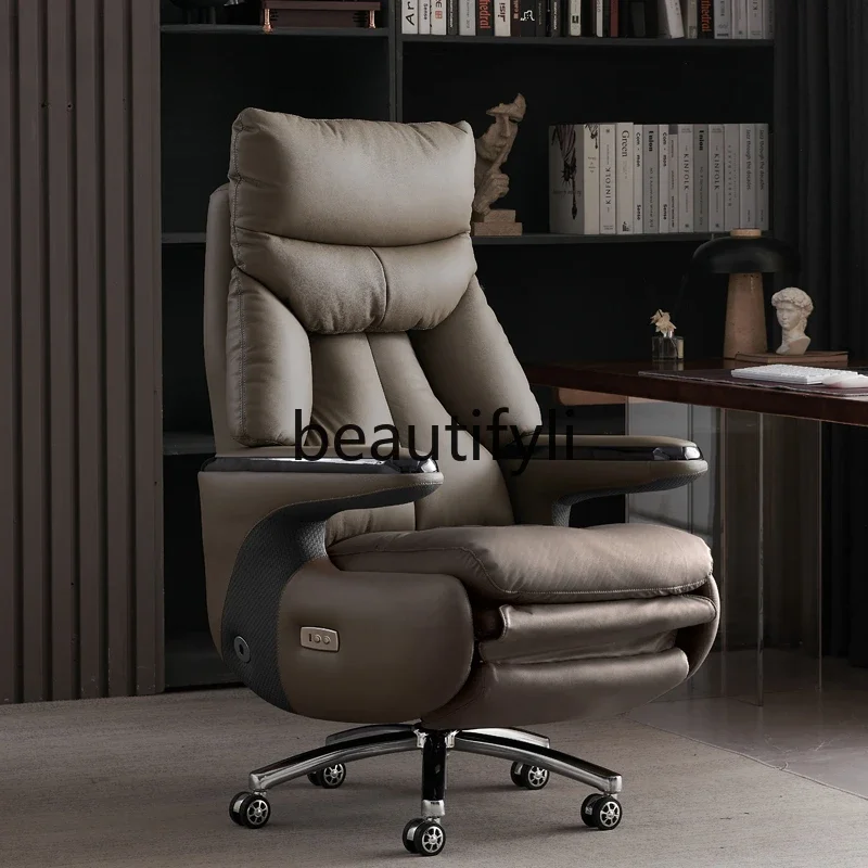 Smart office business electric boss chair reclining nap massage ventilated office chair president chair comfortable sedentary