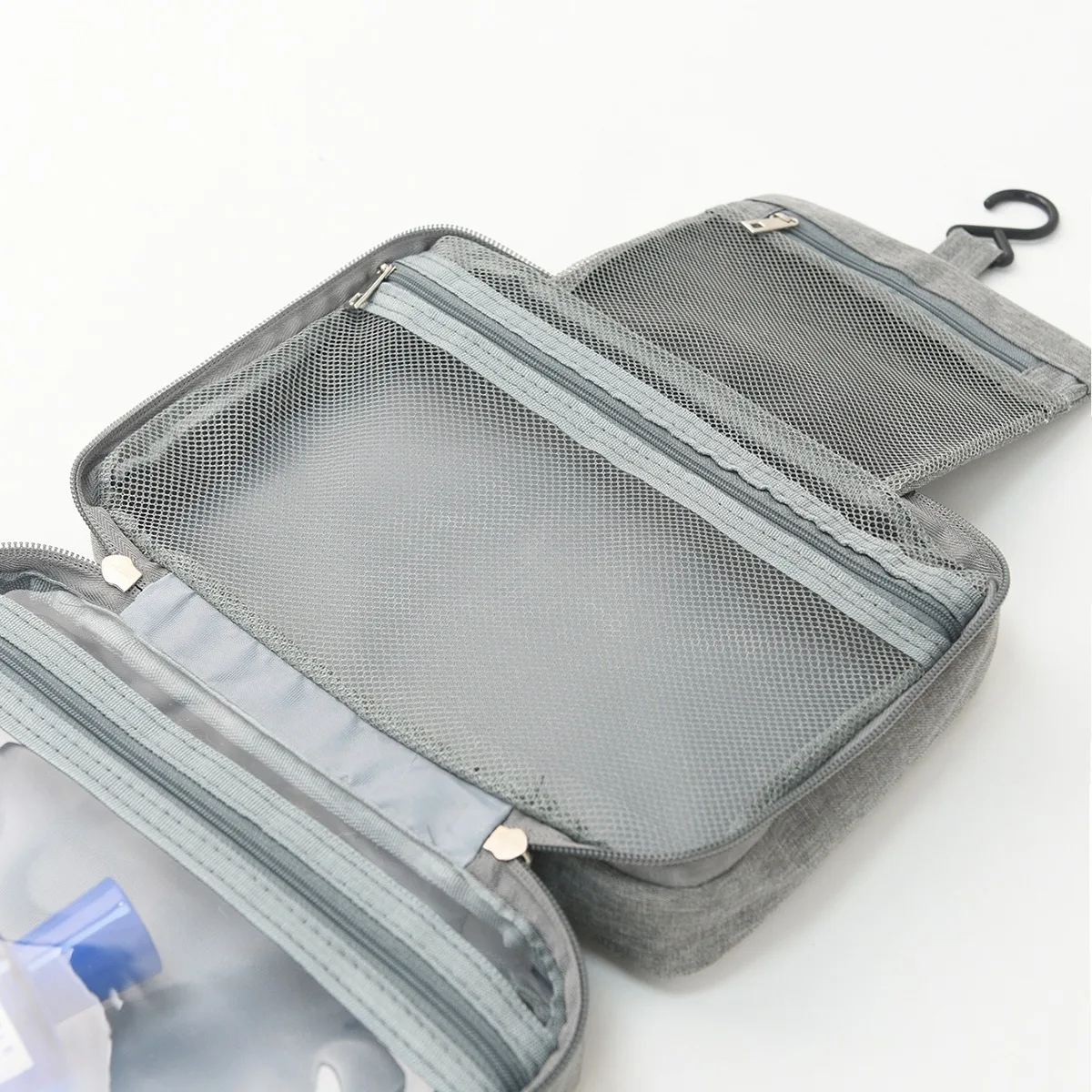 Feihong cross-border three-fold dry and wet separation can be hung multi-color storage toiletries portable toiletry bag cosmetic