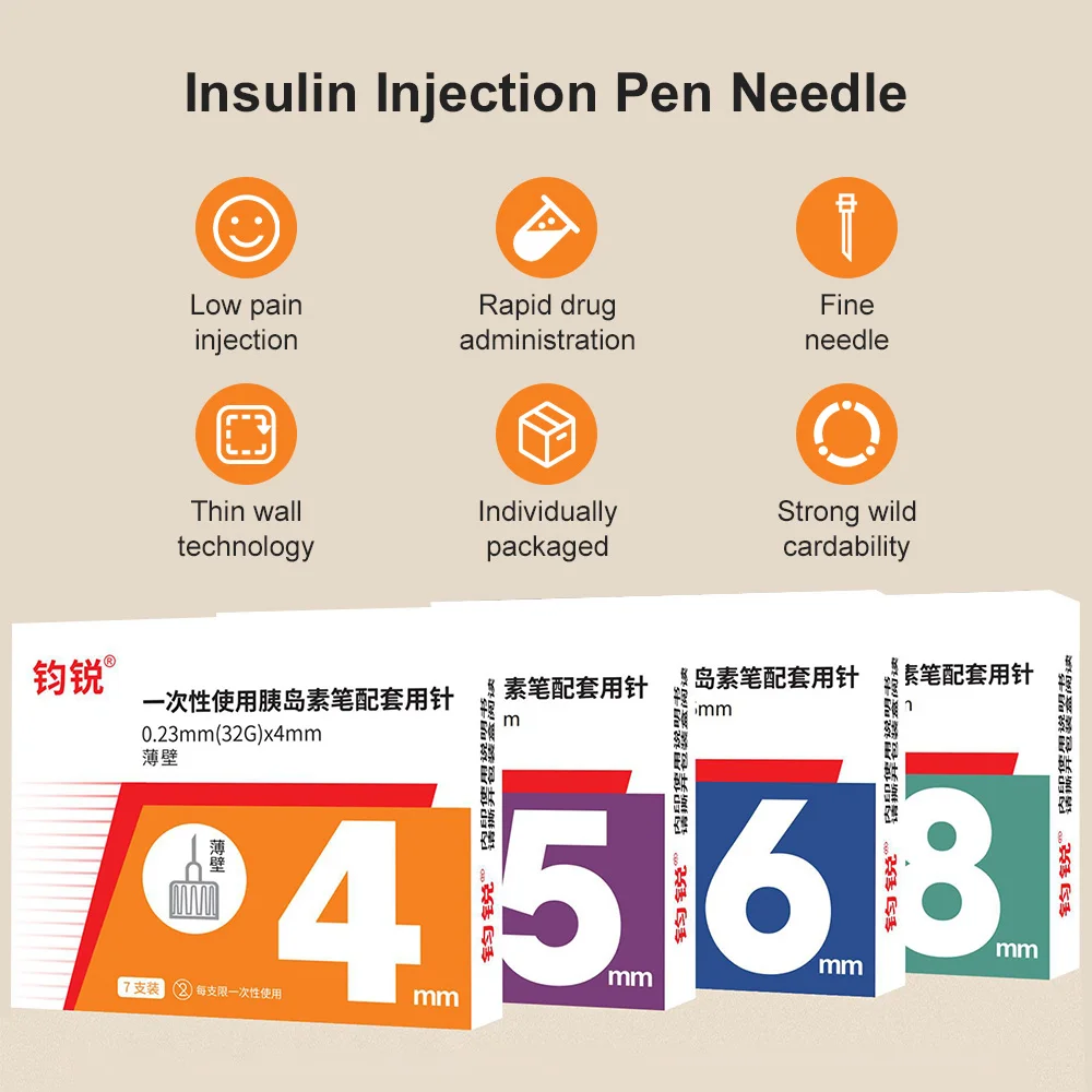 10-100Pcs Universal Pen Needle Sterile 32G 4MM 31G 5MM 6MM 8MM Magic Pen Needle for Insulin/Beauty Pen Injection Pens Accessorie