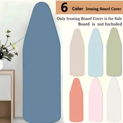Bügelbrett abdeckung 140x50cm, Baumwoll bezug und dicker Filz futter, leicht zu montieren, brennfest, Morandi-Farbe