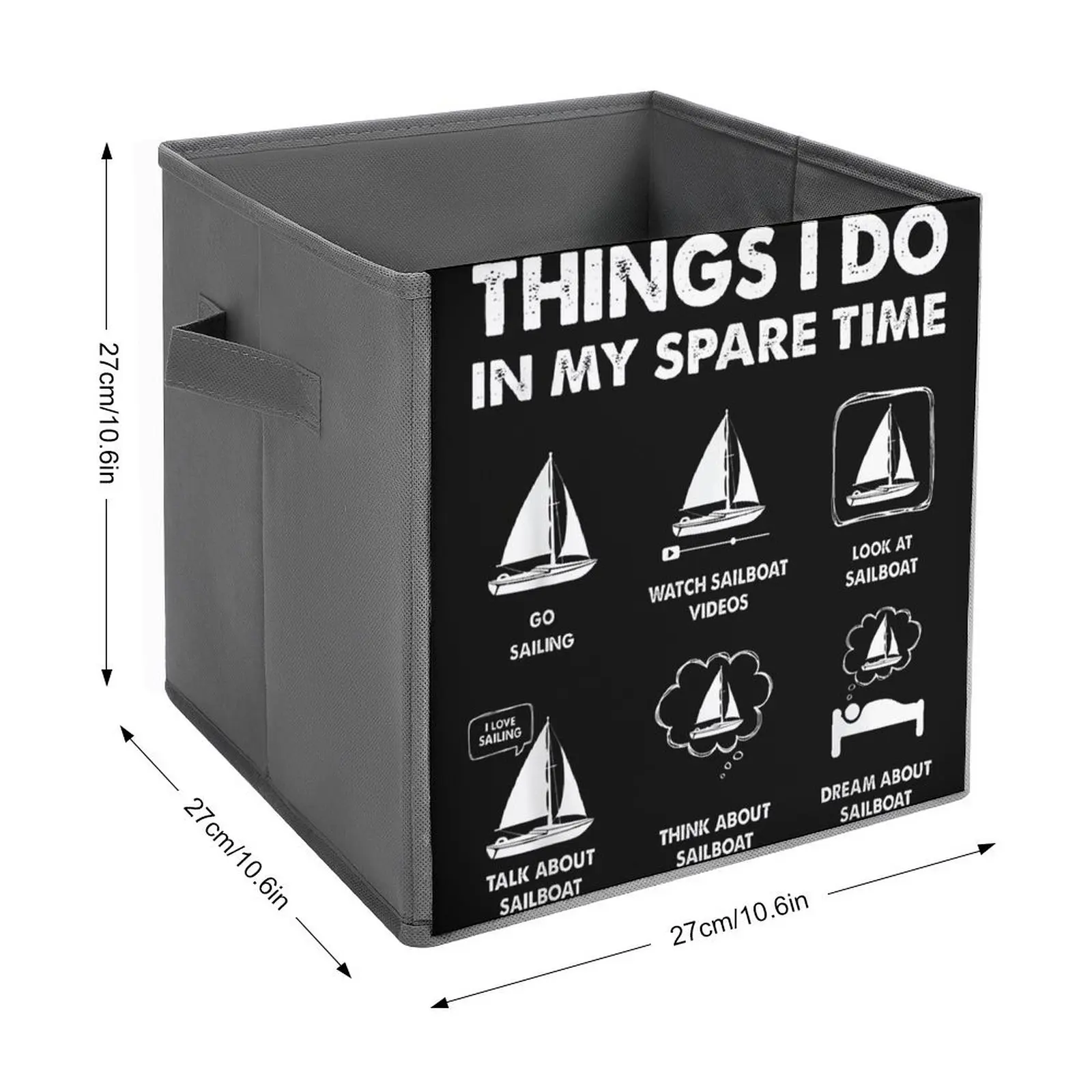 Things I Do In My Spare Time Boating Sailin Folding Storage Box Storage Bins Large Capacity Novelty Towels Super Soft Portable B