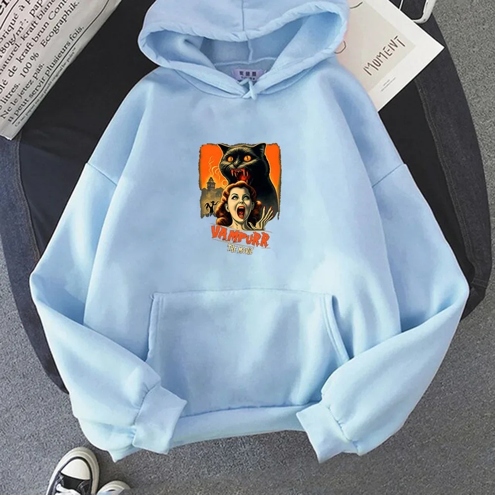 The Return of Vampurr Spring and Autumn Peripheral Pullover Hoodie Japanese Padded Men's and Women's Jacket Comfortable Y2k Tops