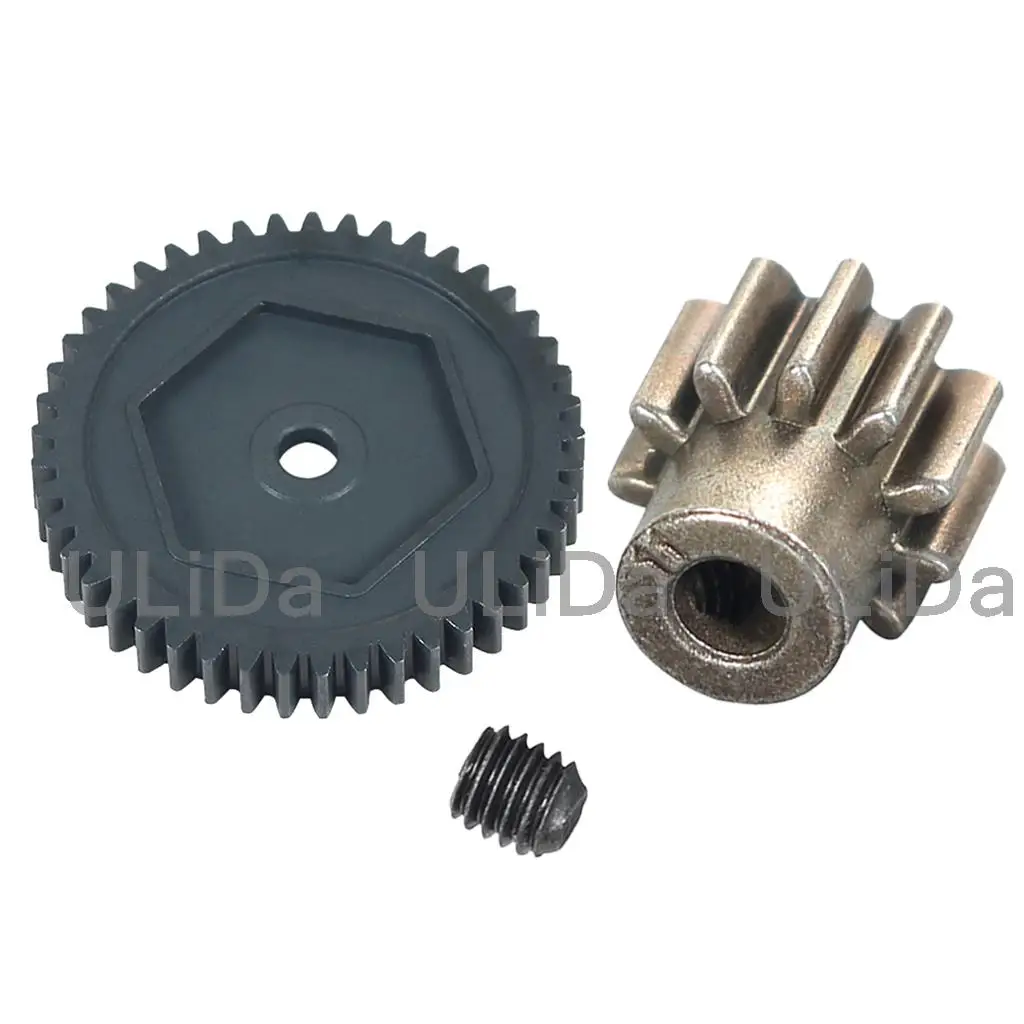 New Metal Steel Spur Gear 45t 0.8m 32p #8053 11t Motor Teeth #6747 for 1/10 Rc Model Crawler Car Traxxas Trx-4 Trx4 Trx-6