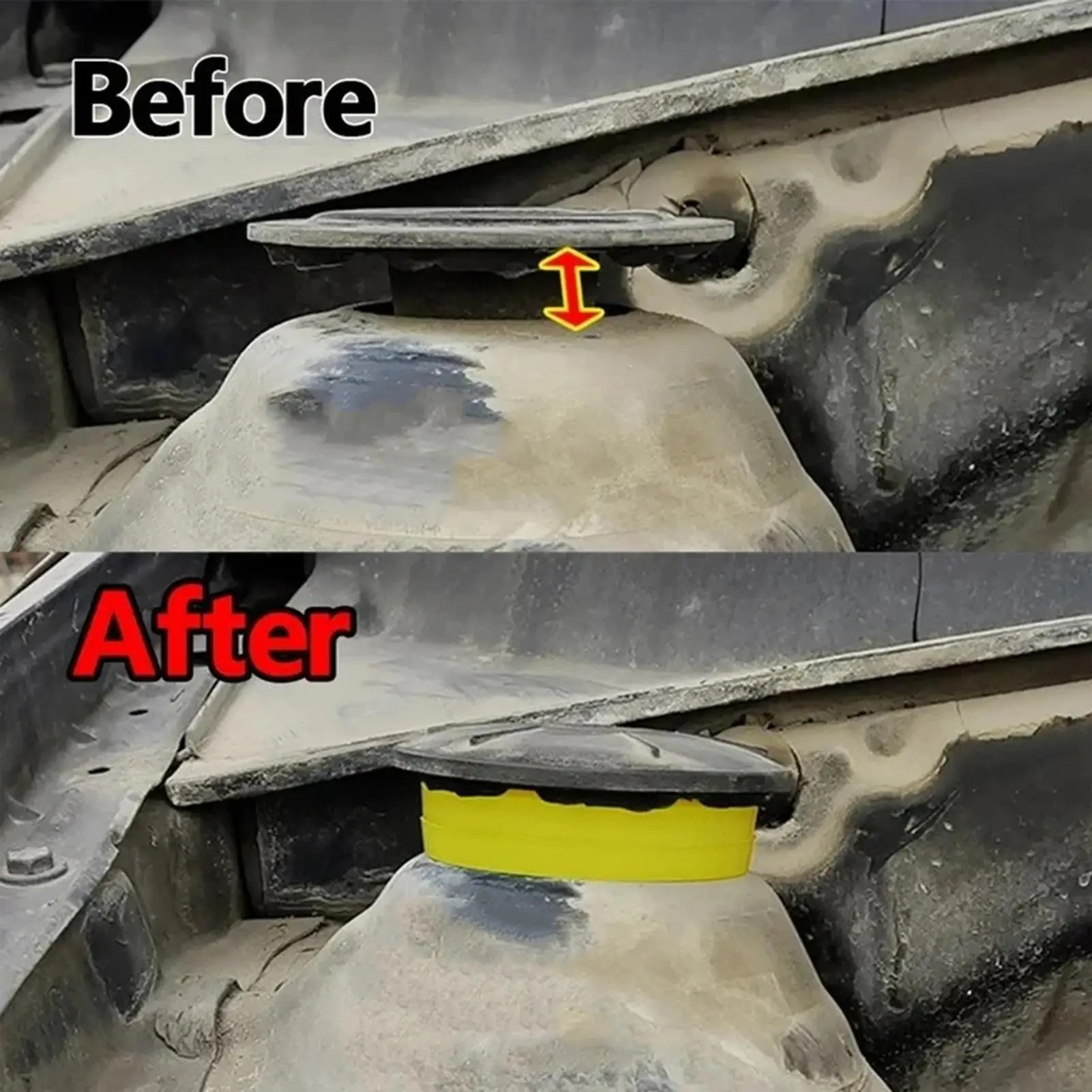 Rubber Bushing Dampers Silent Pad Universal Front Strut Tower Mount Suspension Shock-Absorbing Bearing Washer Over Bump