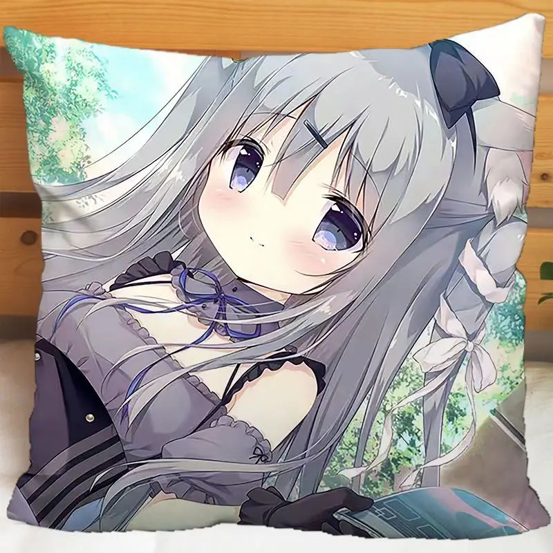 Choco-late Sweet Love 3 fundas de almohada periféricas fan anime fundas de cojines de felpa cuadradas regalos de cumpleaños para estudiantes masculinos y femeninos