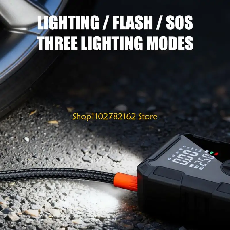 547B Lightweight Portable Air Compressor With Overheat For Cars Bikes And