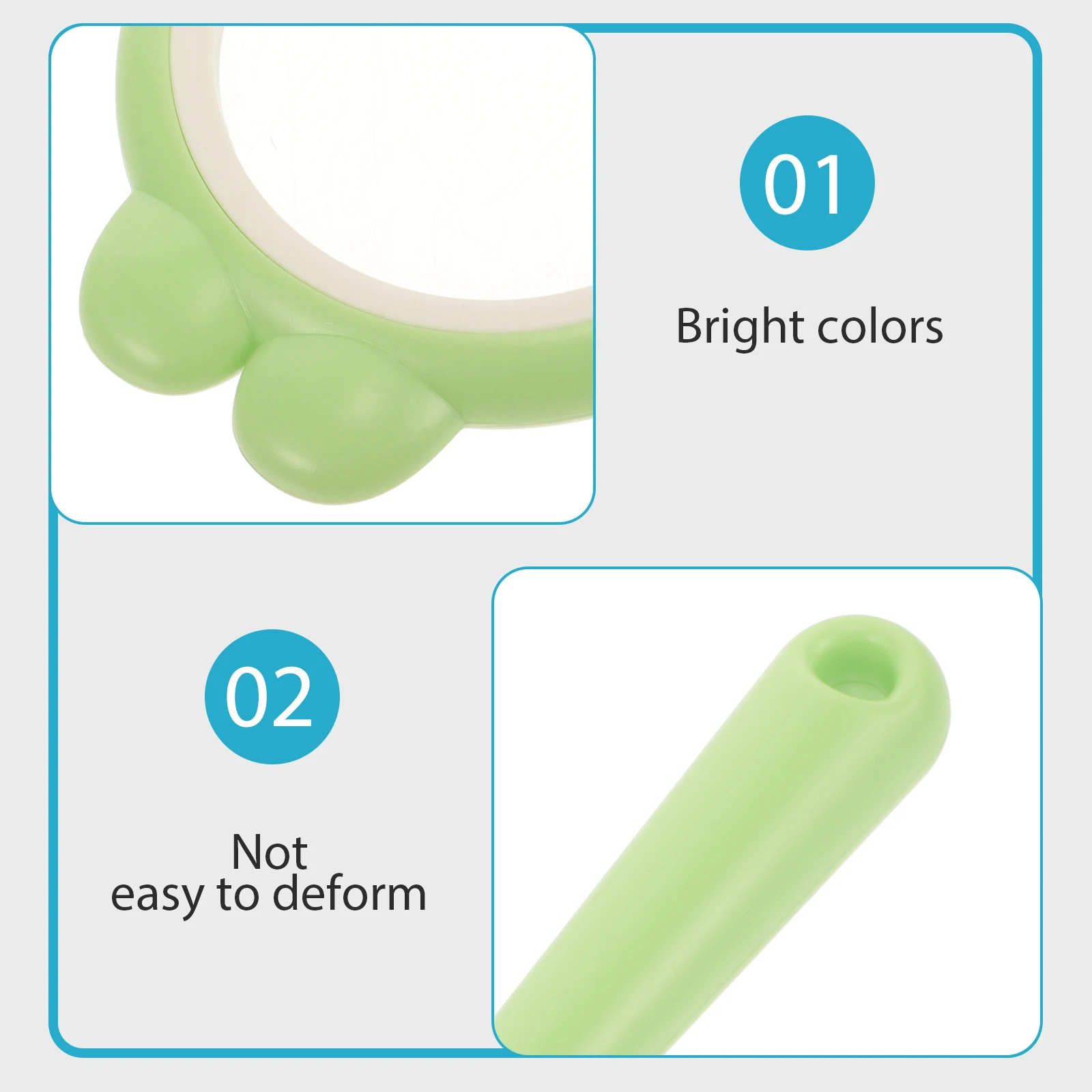 2pcs 볼록 렌즈 돋보기 도구 어린이를위한 휴대용 휴대용 야외 관찰 물리학 광학 렌즈 교육