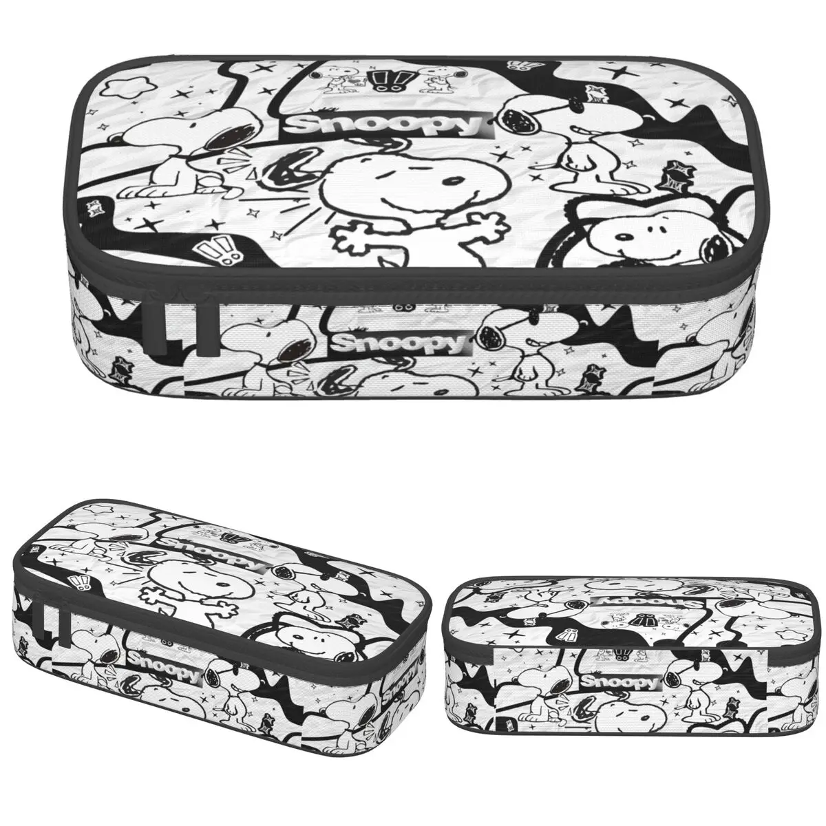 

Snoopys Cartoon Pen Bag Large Storage Office College School Pencil Case Makeup Bag for Women