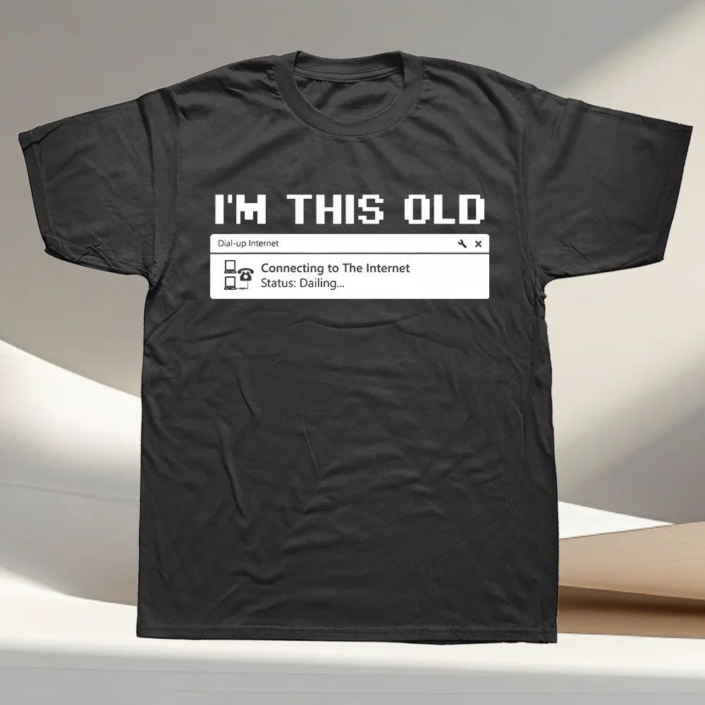Cotton Computer 90s Programmer PC Nerd Geek Men T Shirts Graphic Streetwear Short Sleeve Birthday Gifts Style T-shirt
