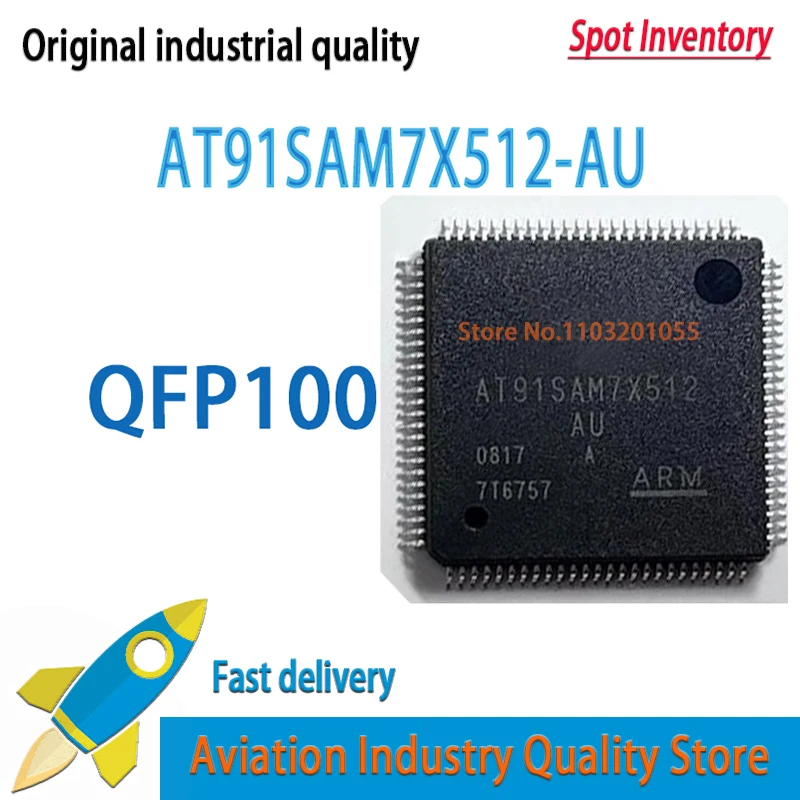 

5~10pcs/lot AT91SAM7X512 AT91SAM7X512-AU AT91SAM7X512B-AU QFP-100 SMD 32-bit