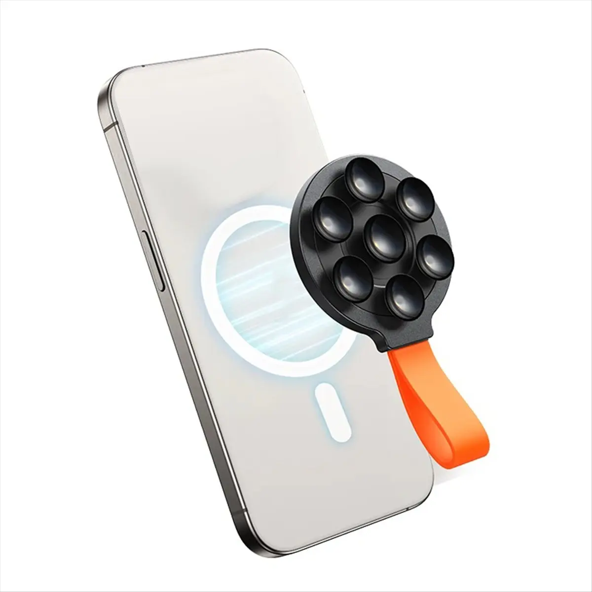 A72Z  Magnetic Suction Cup Phone Mount Silicone Suction Phone Case Grip Stand Holder Hands-Free Mirror Shower Phone Holder, A