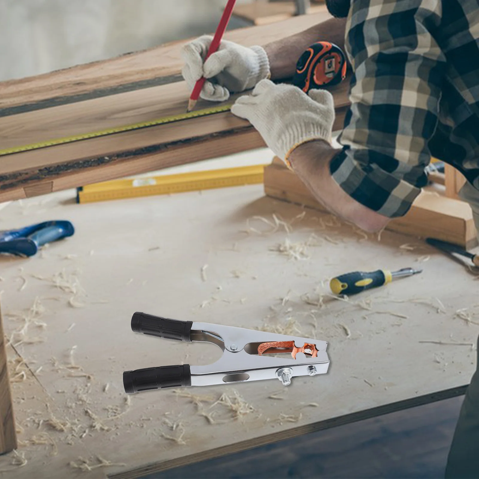 

Heavy Duty 800A Welding Ground Clamp Electroplated Earth Clamp Strong Clamping Force for Welding Machine Welder Grounding