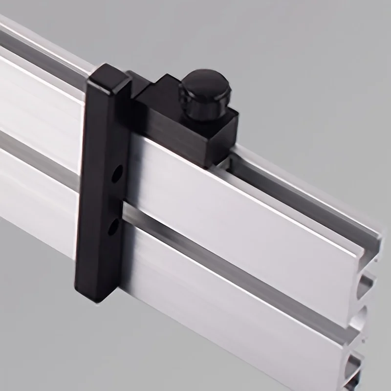 1Pc Woodworking T-track Stop T-Slot Limiter Miter Track Fence Flip Stop Chute Locator Carpenter DIY Workbench Tools