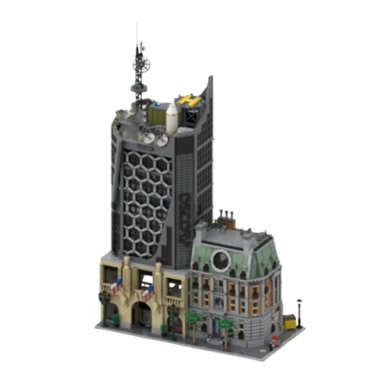 Spot MOC-146947 5595pcs montagem de partículas pequenas blocos de construção construção vista rua edifício casa modelo de construção brinquedo