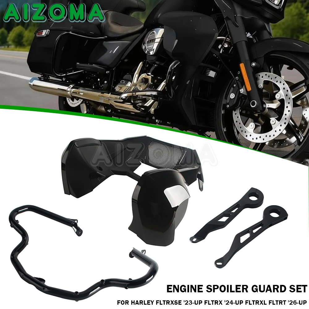 

Motorcycle Engine Spoiler Guard Kit Crash Bar Fairing Supports For Harley Touring FLTRXSE 23-26 FLTRX 24-26 FLTRXL FLTRT 2026-Up