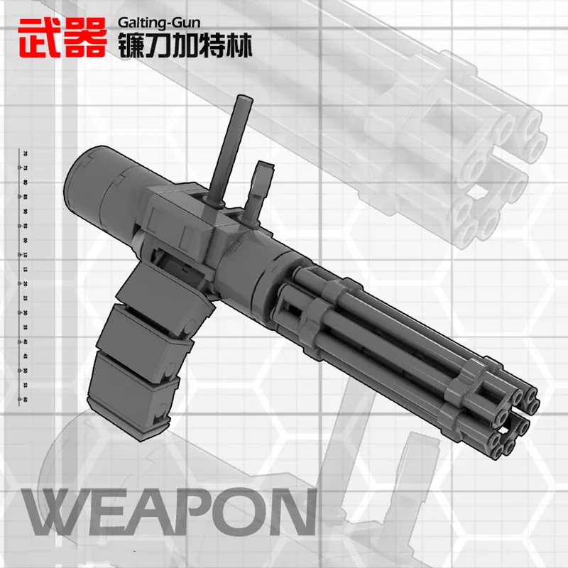 Military Robot Army Building Blocks Mecha Weapon Accessories Diy Creative Assembly Educational Toys for Children Birthday Gifts