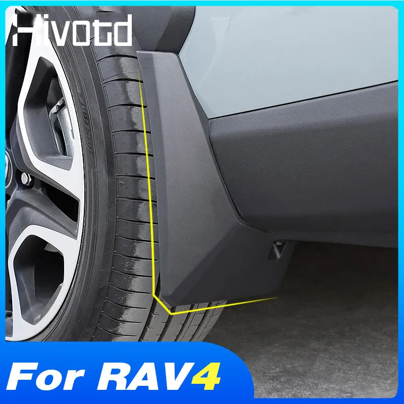 

For Toyota Rav4 2020 2022 Accessories Mud Flaps Car Fender Flares Exterior Decoration Splash Guard Auto Body Corner Protective