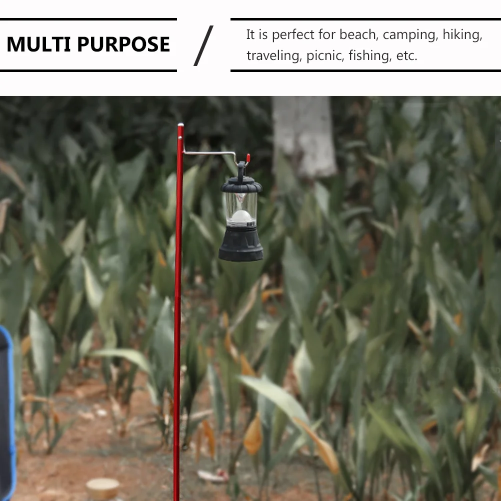 في الهواء الطلق طاولة تخييم حامل مصباح للطي سبائك الألومنيوم عمود إضاءة مستقر دائم عمود مصباح طاولة خارجية فانوس حامل التخييم