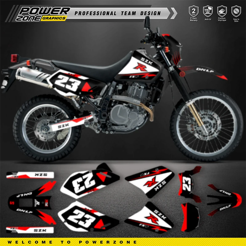 

PowerZone For SUZUKI DR650 1996-2014 2015 2016 2017 2018 2019 2020 2021 Custom Team Graphics Adhesive Decals Stickers Kits