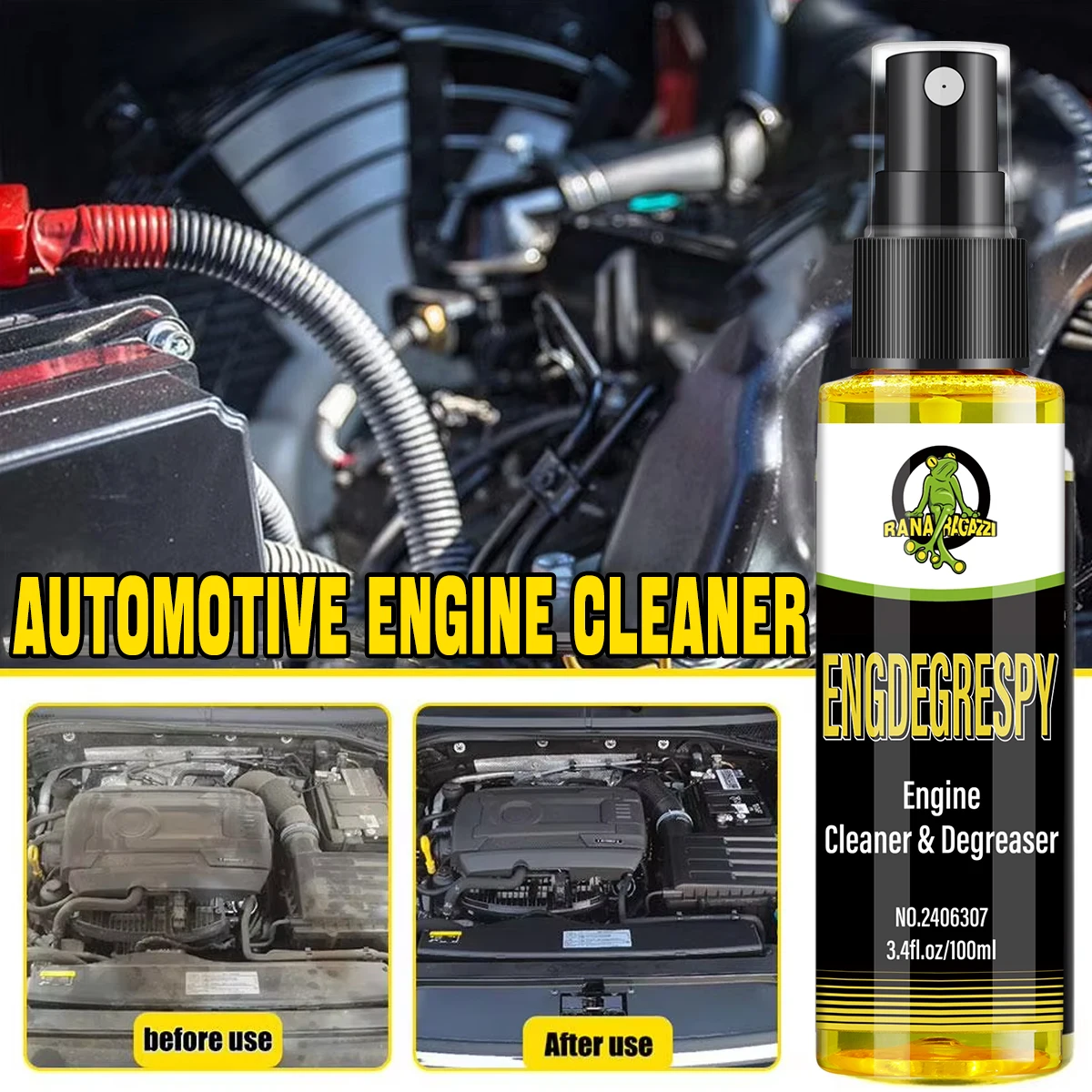 Engine Bay Cleaner Powerful Decontamination Deep Degreasing Remover Heavy Oil Dust Clean Spray Car Cleaning Product Engdegrespy