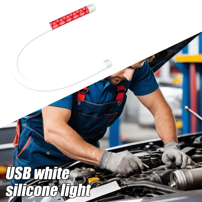 HX6A Flexible LED Work Light with USB C Charging Inspection for Repair and DIY Use