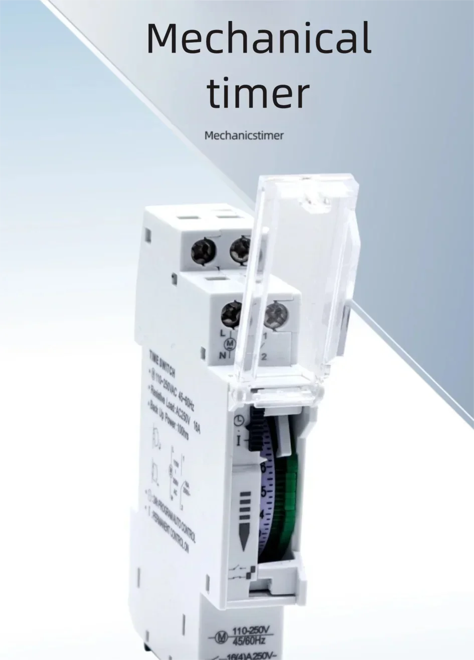 SUL180A 24-Hour Basic Mechanical Timer Simple Model for Basic Home Automation Needs