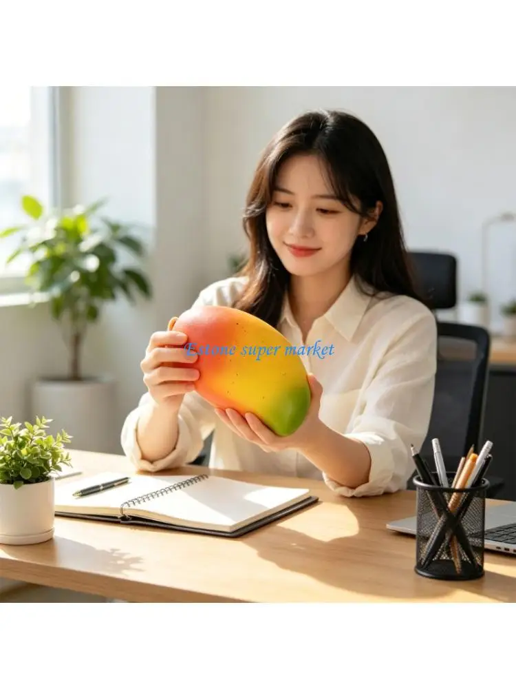 090B Mangoes Hand Stretchy Squeeze Toy For Adults Kids Stress Relief Therapy