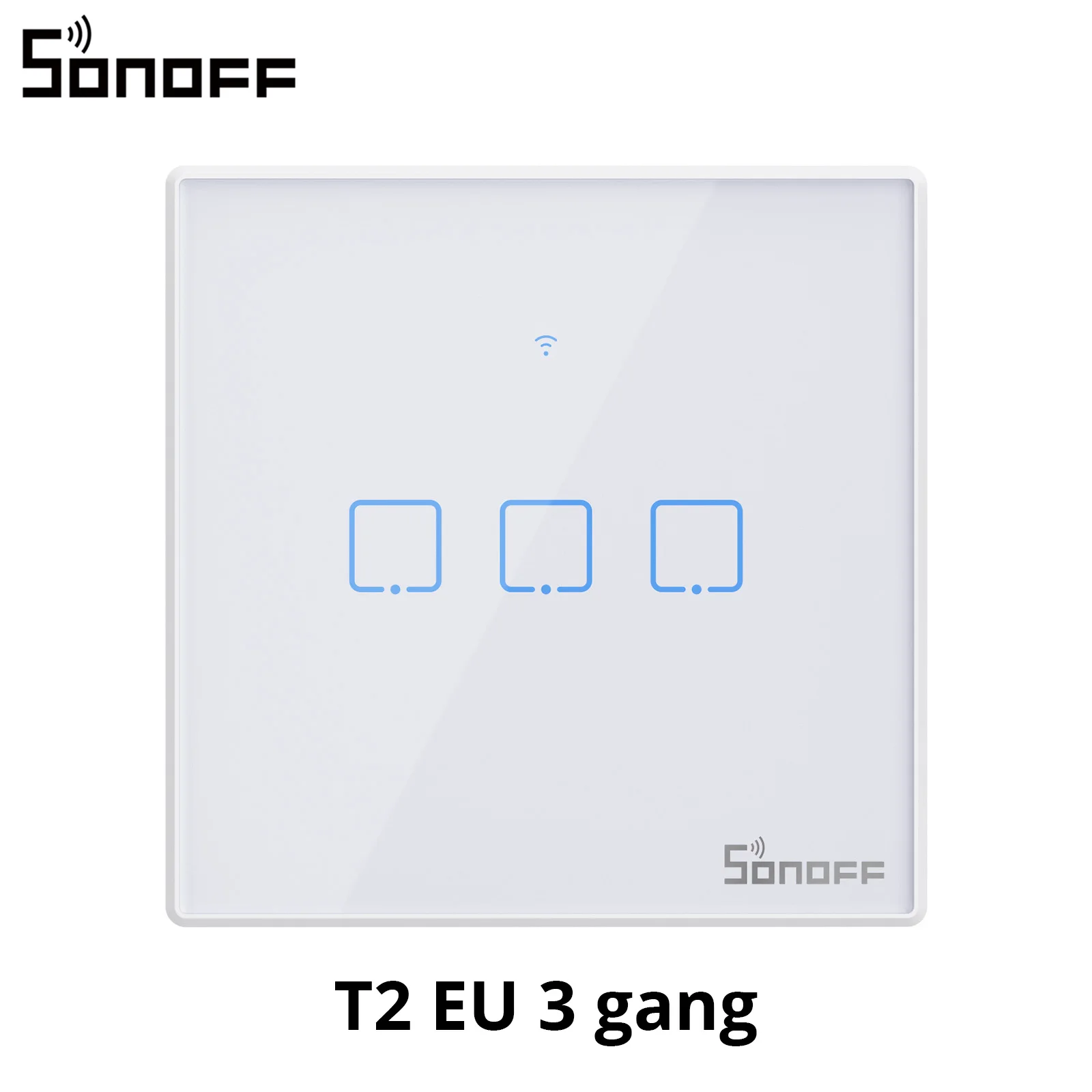 SONOFF T2/T3EU 433 MHz RF WiFi Touch Wandschalter Intelligente Szenensteuerung über eWeLink-Fernsprachsteuerung mit Alexa Google Home 3